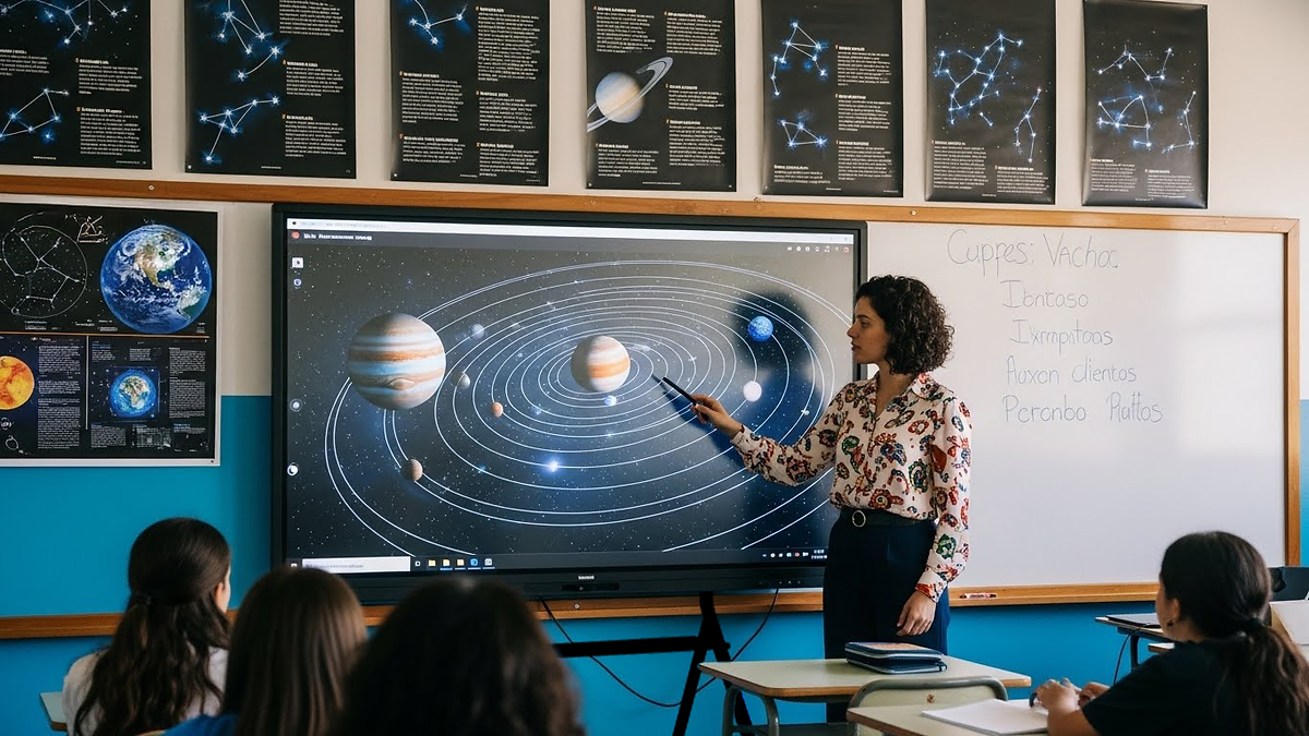Telas Interativas na Educação: Modernização e Resultados